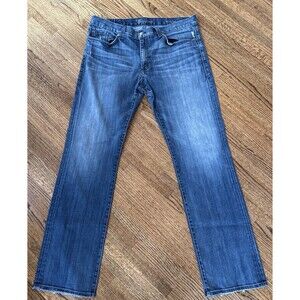 Fidelity Mens 50 - 11 Slim Straight Jeans Size 38 Faded Wash Denim (38x34)